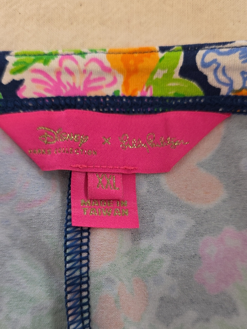 Disney Parks Collection Lilly Pulitzer Sophie Women’s Navy Floral Shift Dress - Picture 5 of 6